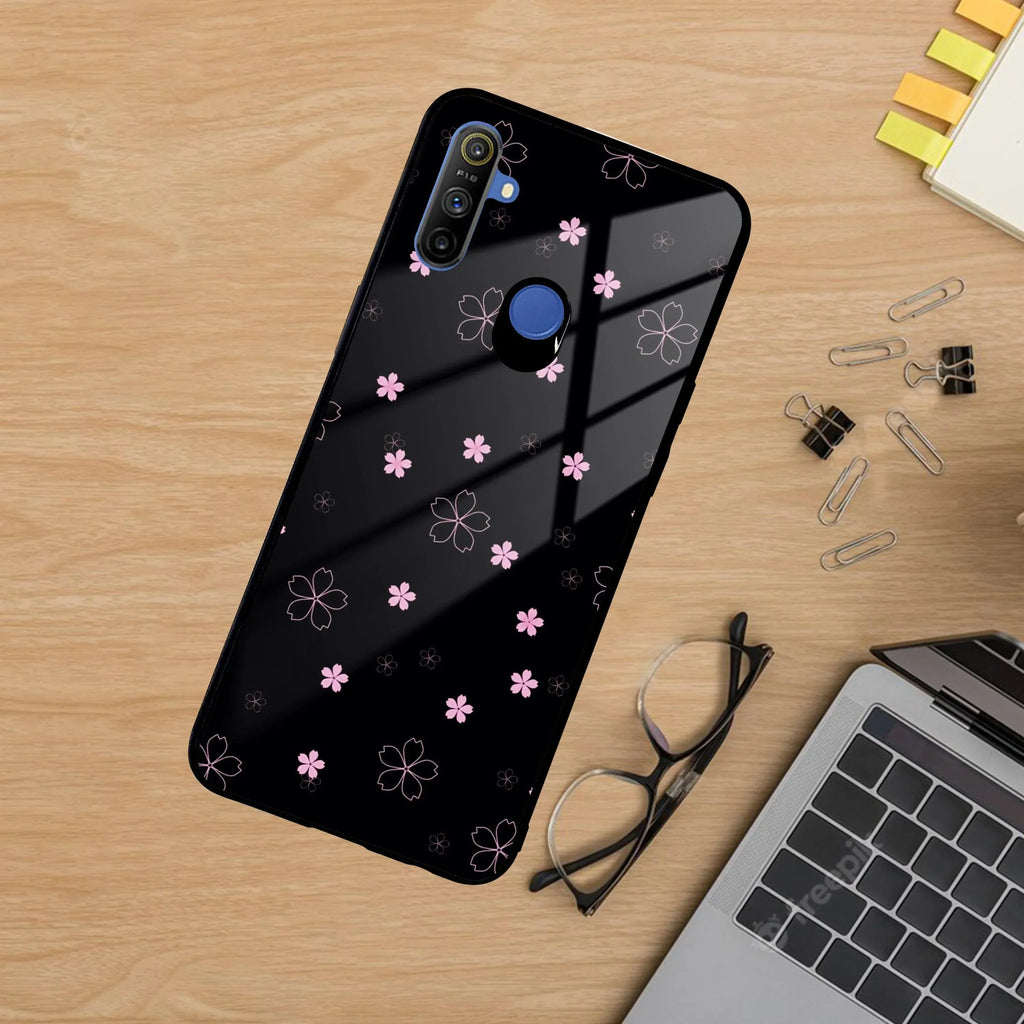 Floral Night Glass Case Cover For Realme/Narzo - ShopOnCliQ