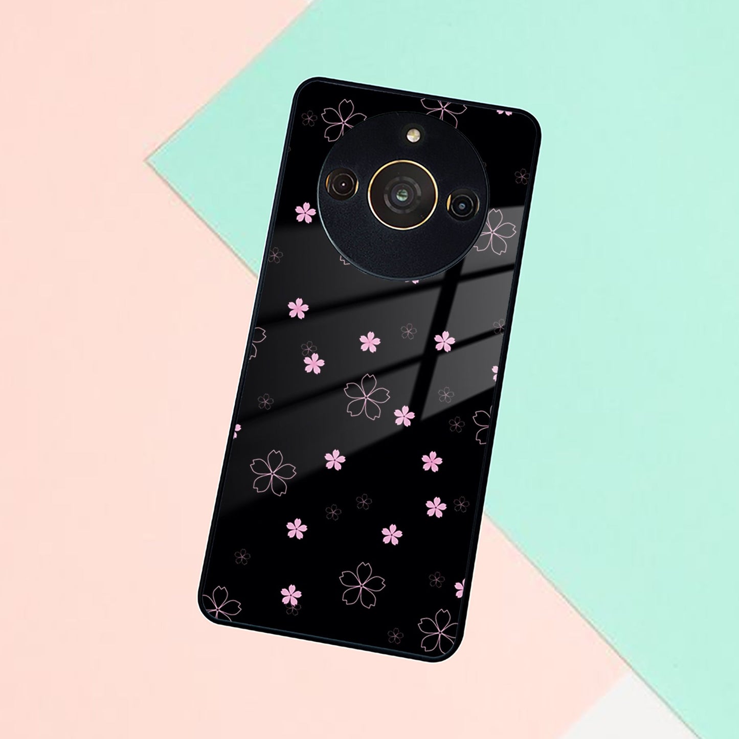 Floral Night Glass Case Cover For Realme/Narzo ShopOnCliQ