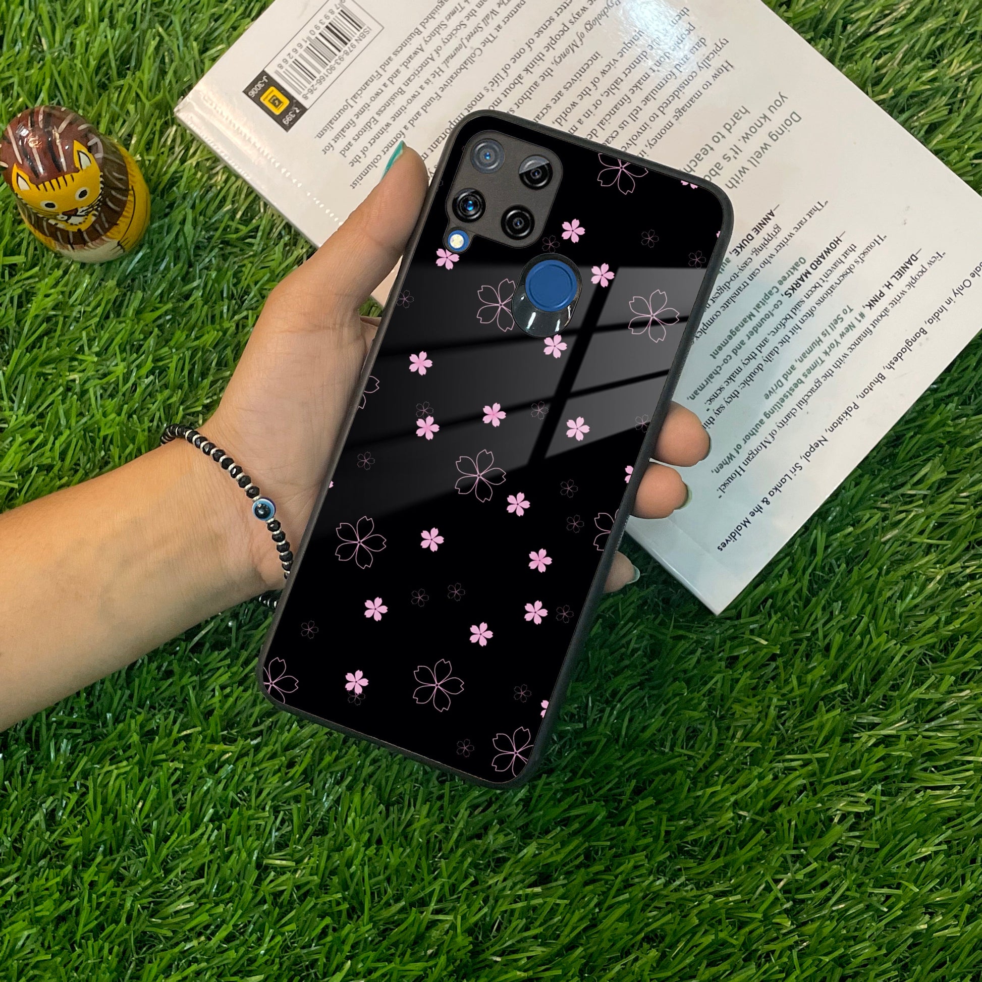 Floral Night Glass Case Cover For Realme/Narzo ShopOnCliQ