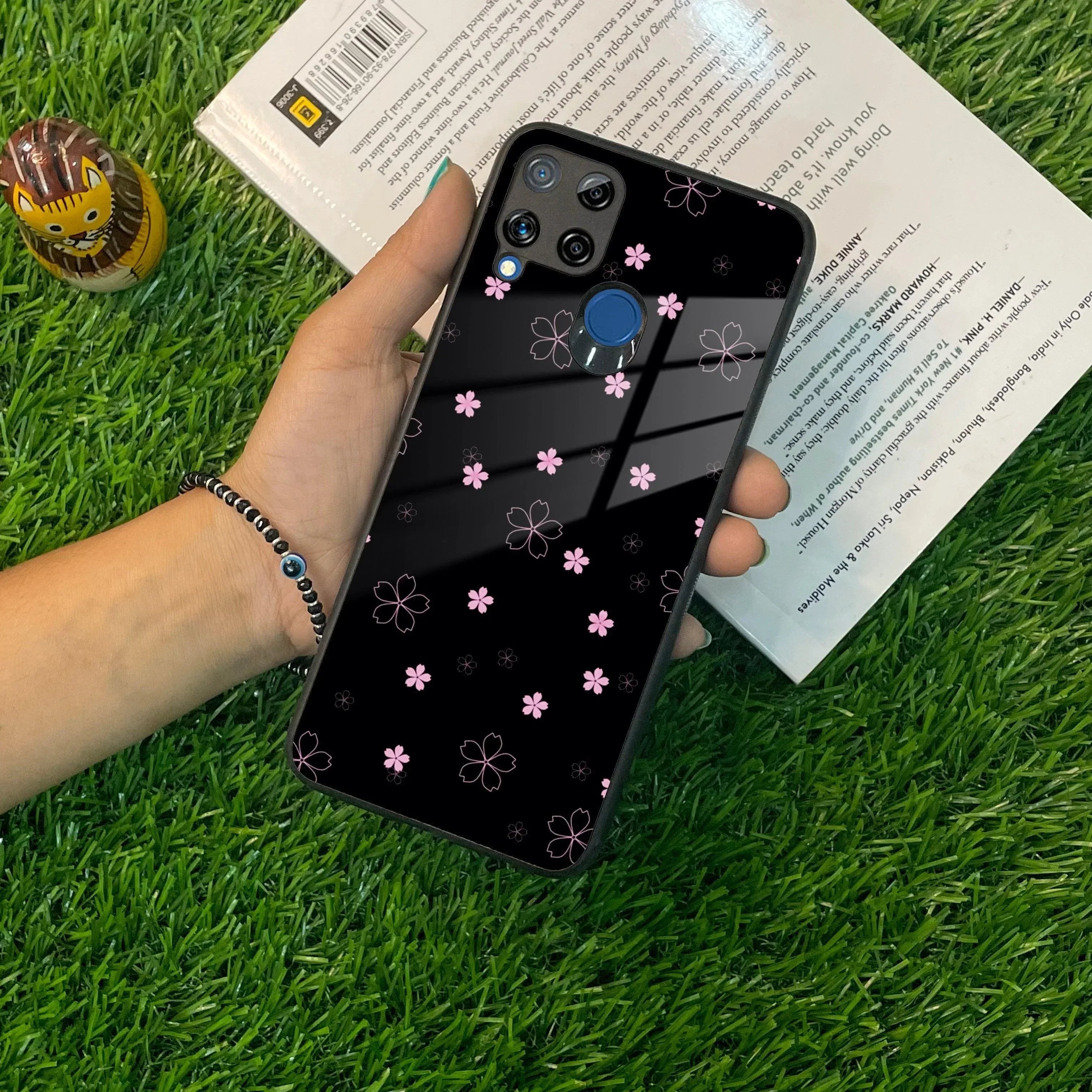 Floral Night Glass Case Cover For Realme/Narzo - ShopOnCliQ