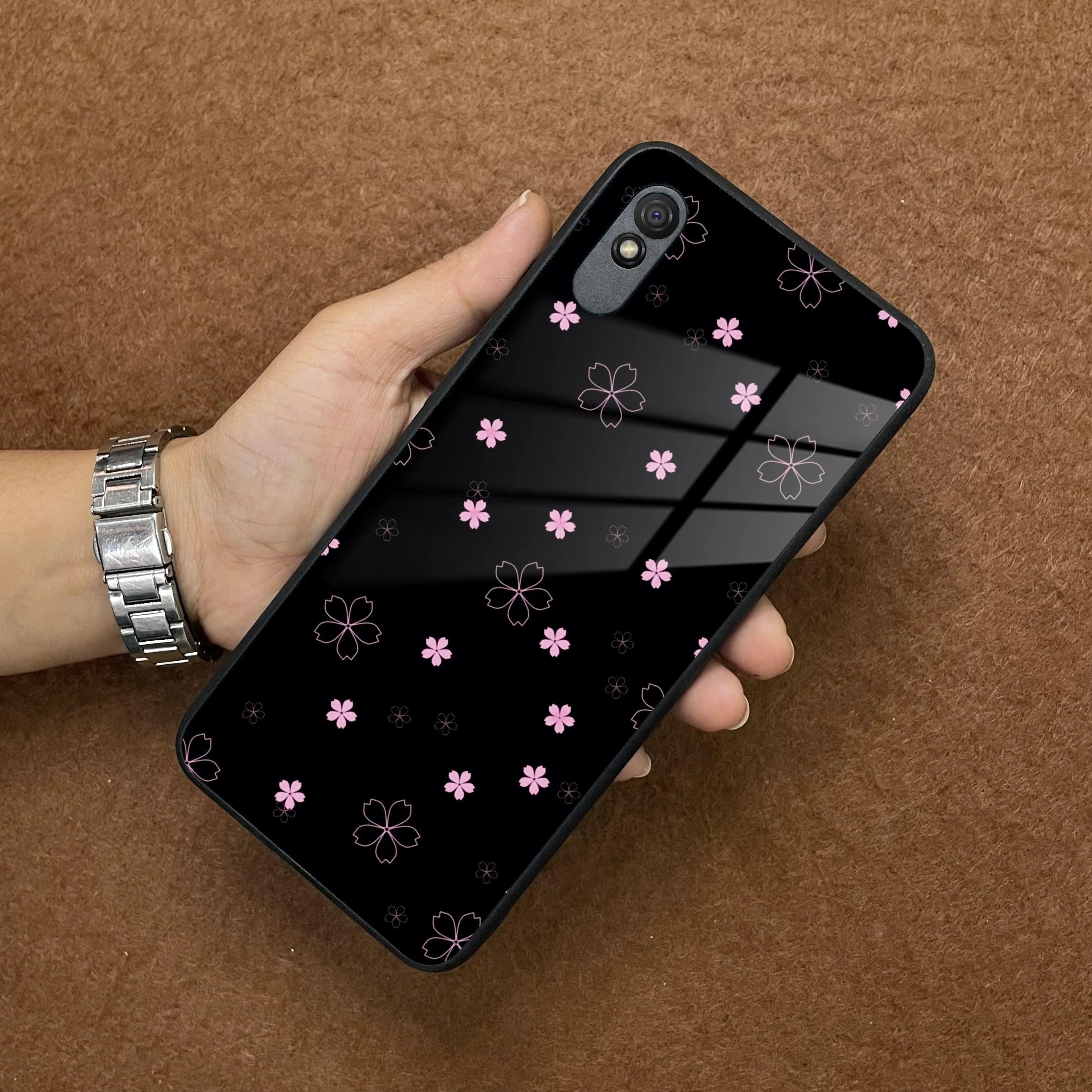 Floral Night Glass Case Cover For Redmi/Xiaomi - ShopOnCliQ