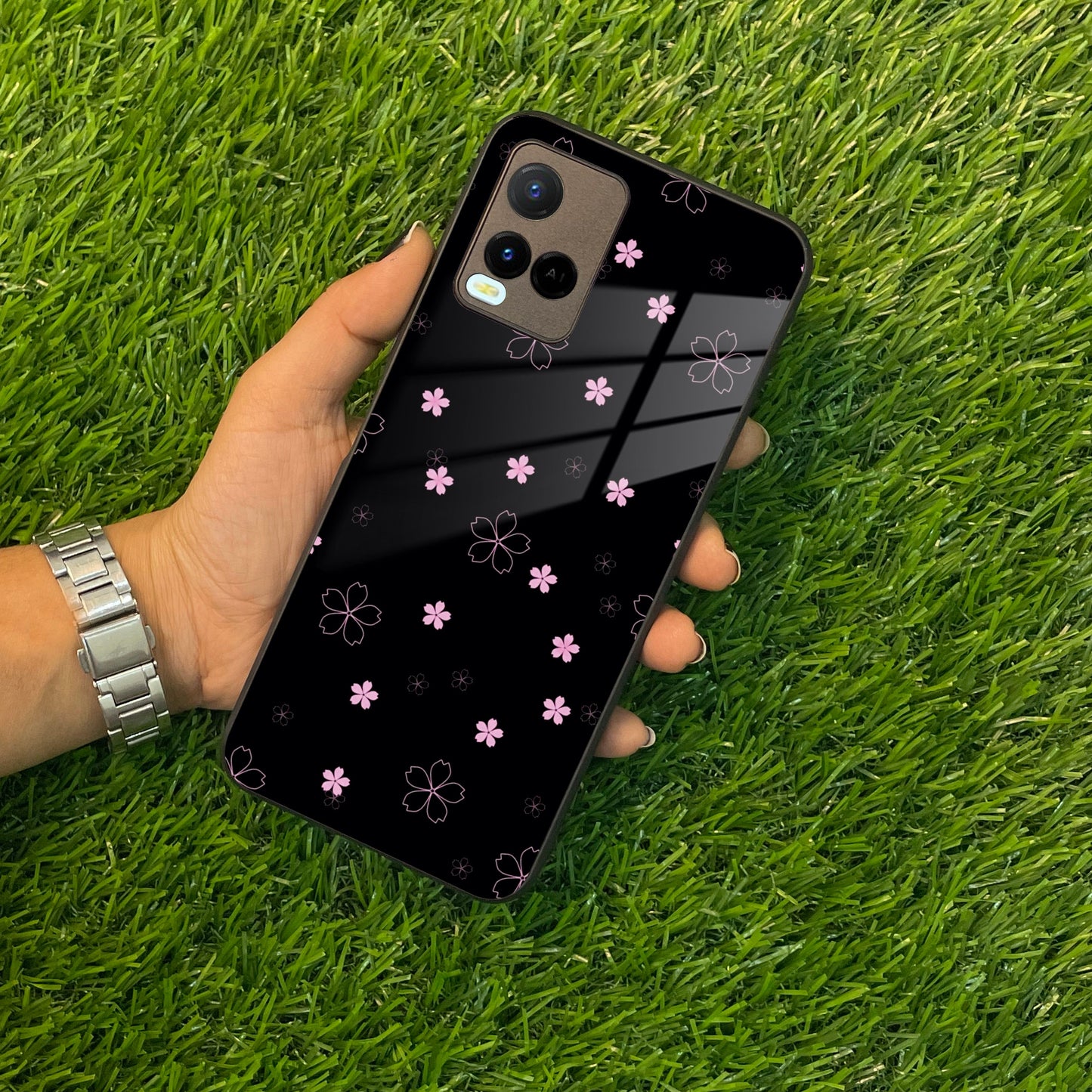 Floral Night Glass Case Cover For Vivo ShopOnCliQ