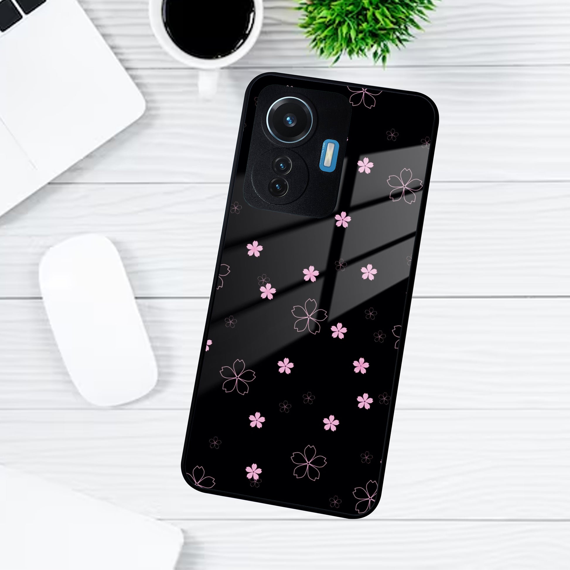 Floral Night Glass Case Cover For Vivo ShopOnCliQ