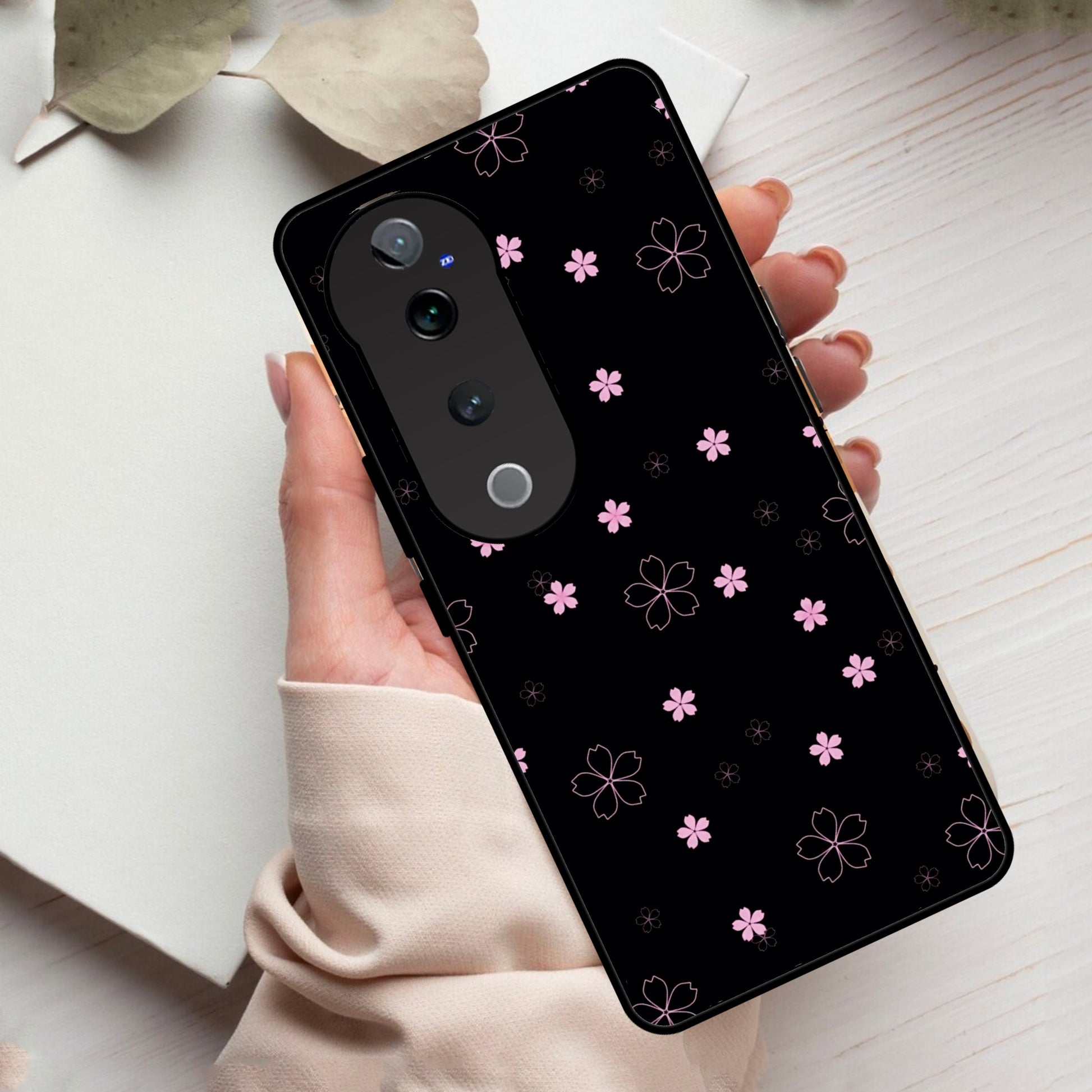 Floral Night Glass Case Cover For Vivo ShopOnCliQ