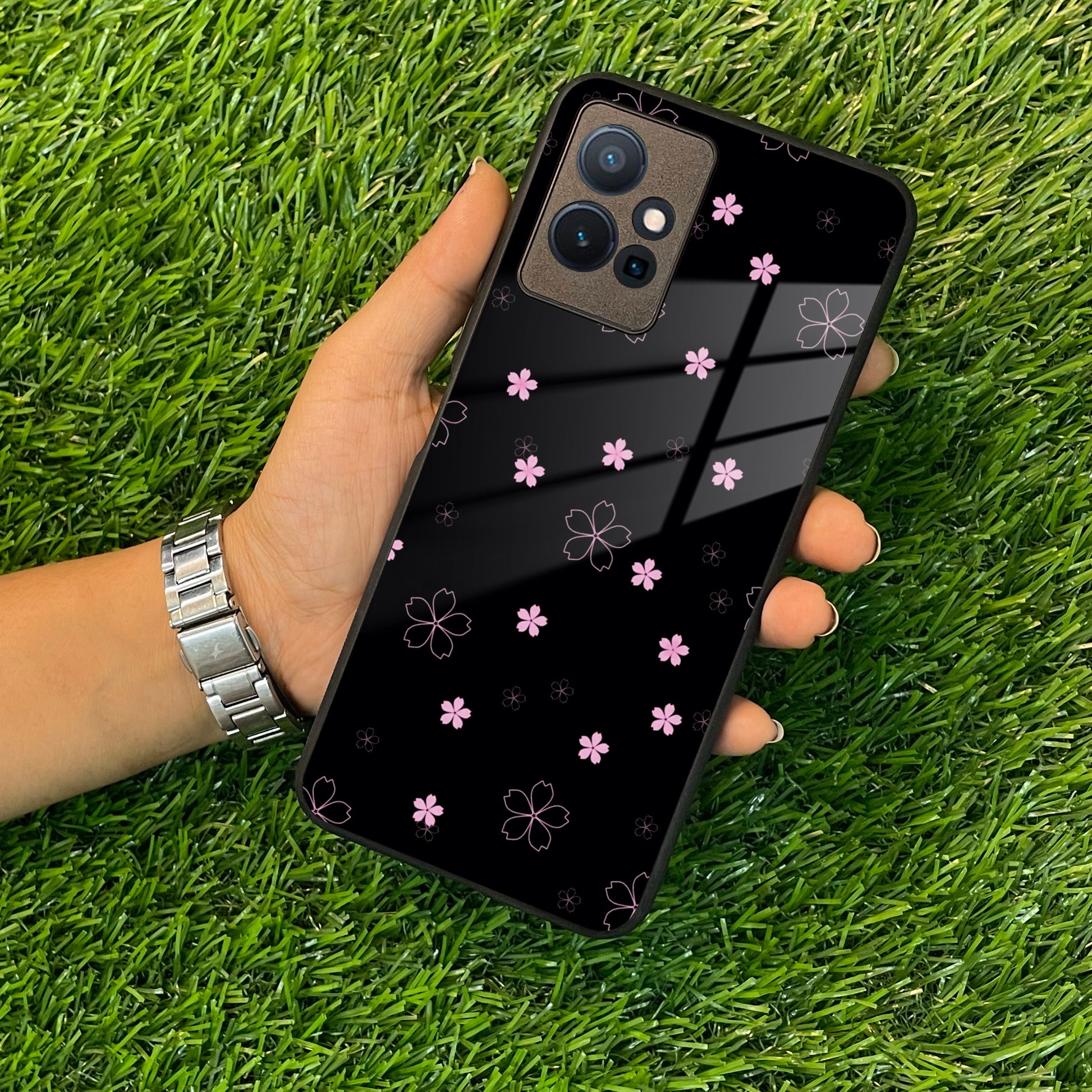 Floral Night Glass Case Cover For Vivo ShopOnCliQ