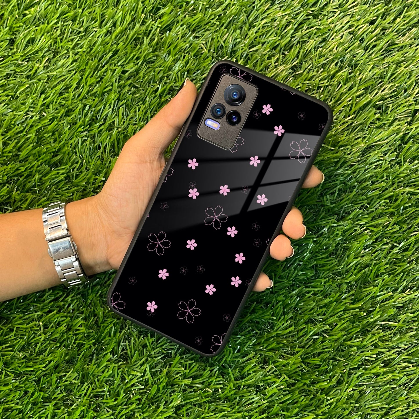 Floral Night Glass Case Cover For Vivo ShopOnCliQ