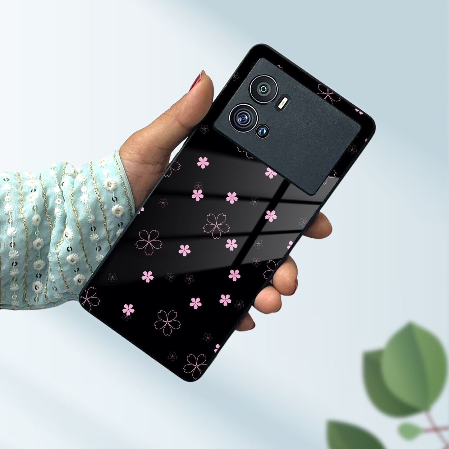 Floral Night Glass Case Cover For Vivo ShopOnCliQ