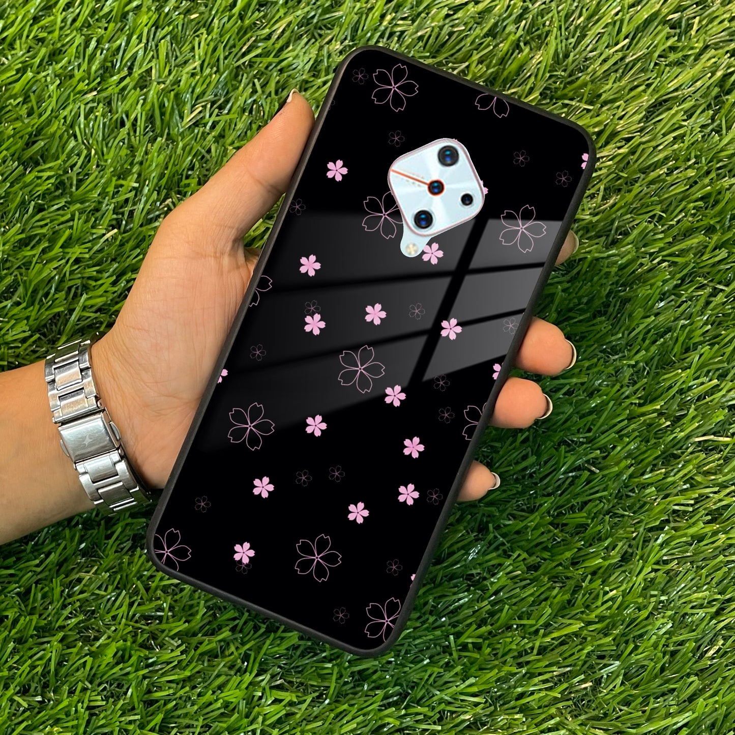 Floral Night Glass Case Cover For Vivo ShopOnCliQ