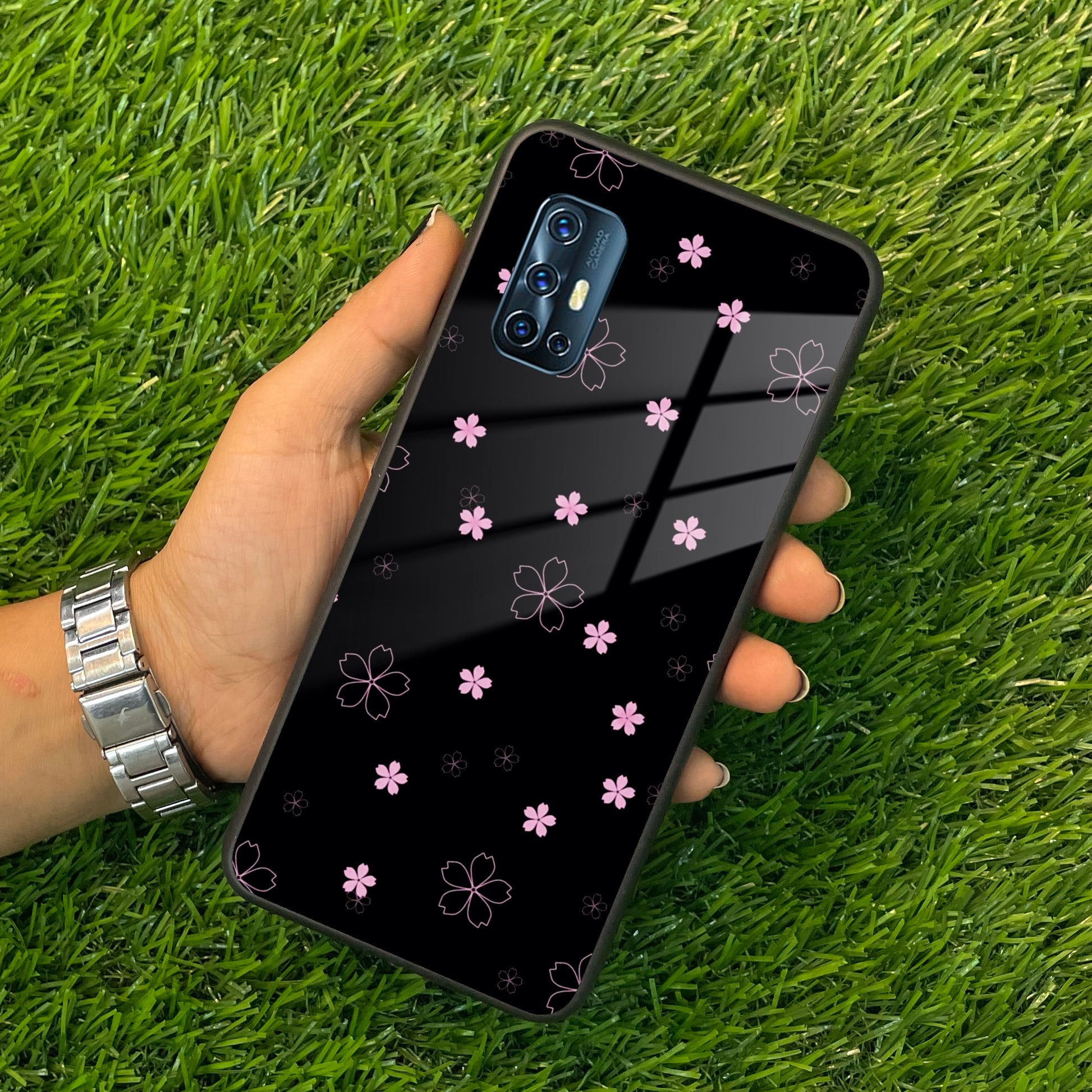 Floral Night Glass Case Cover For Vivo ShopOnCliQ