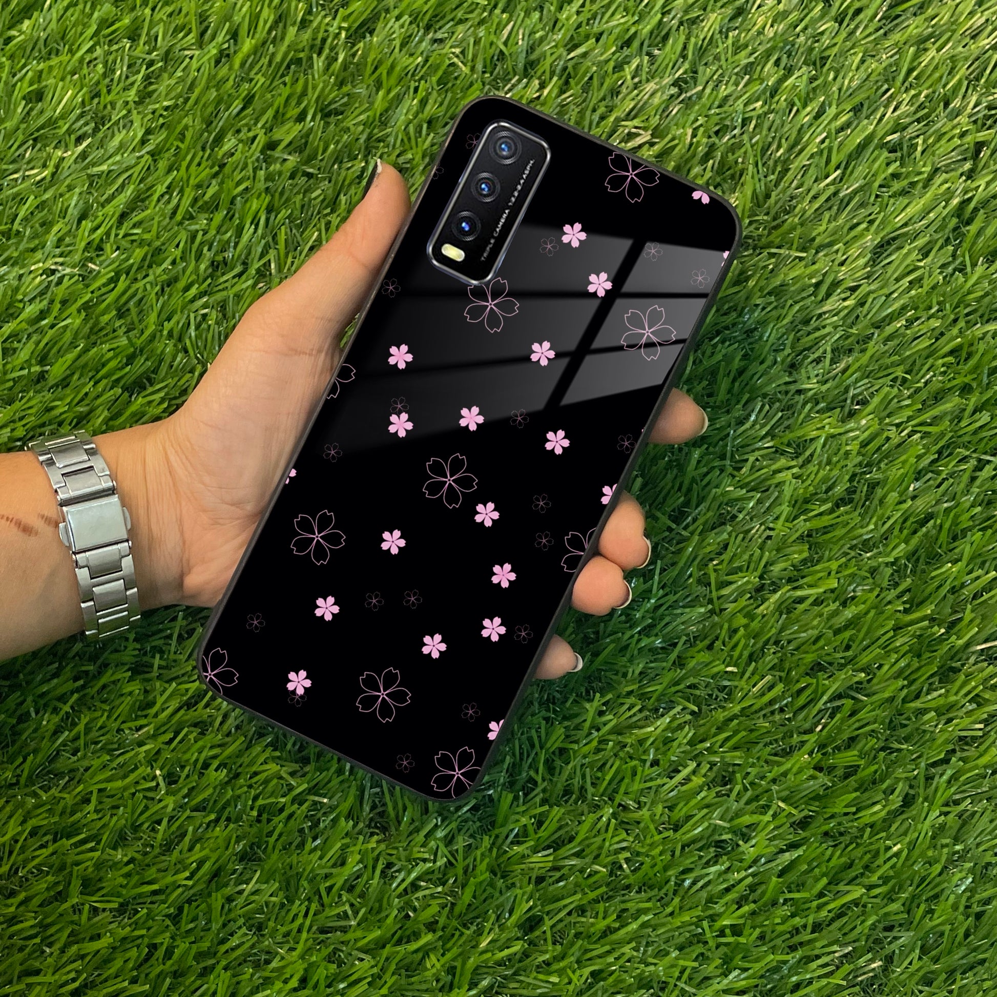 Floral Night Glass Case Cover For Vivo ShopOnCliQ