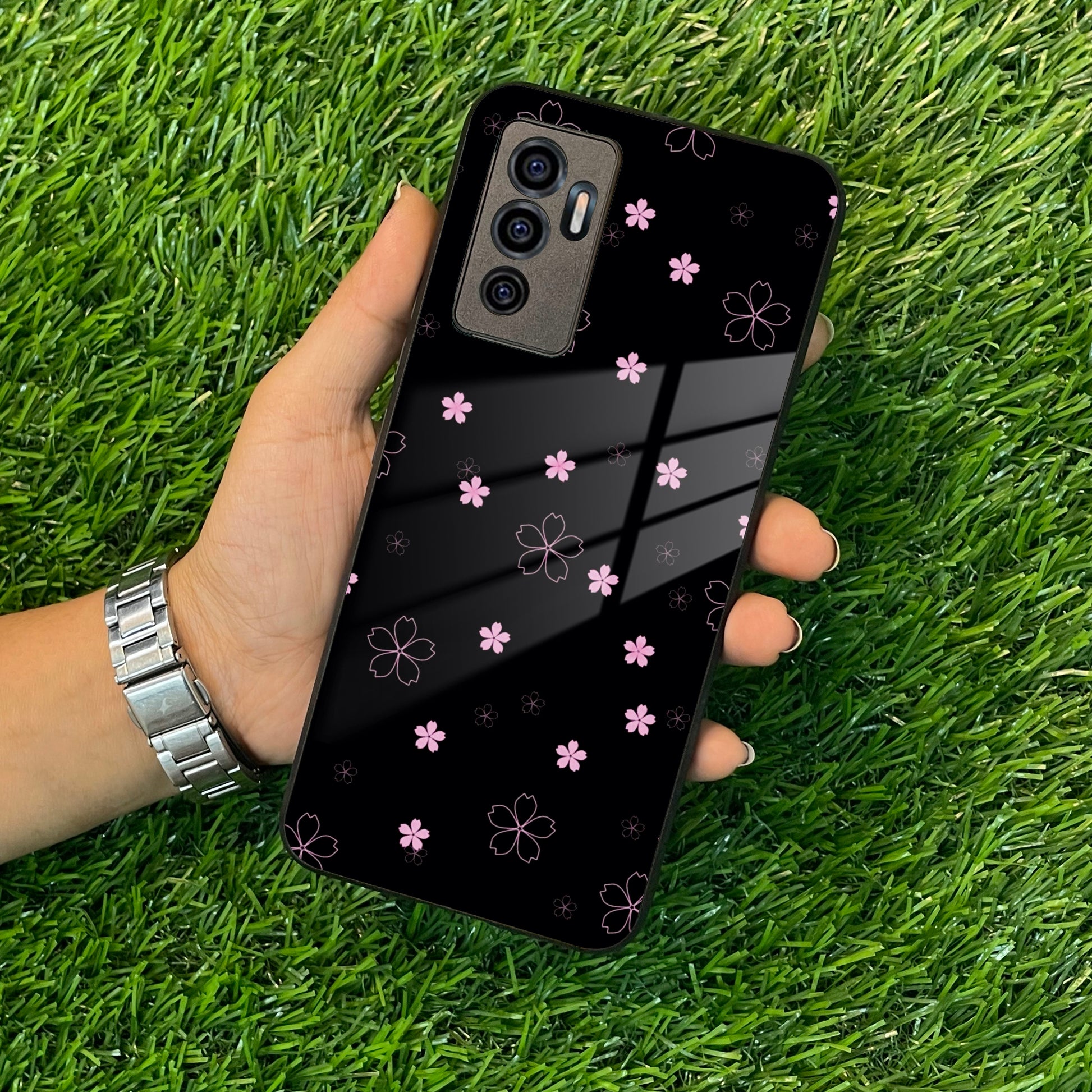 Floral Night Glass Case Cover For Vivo ShopOnCliQ