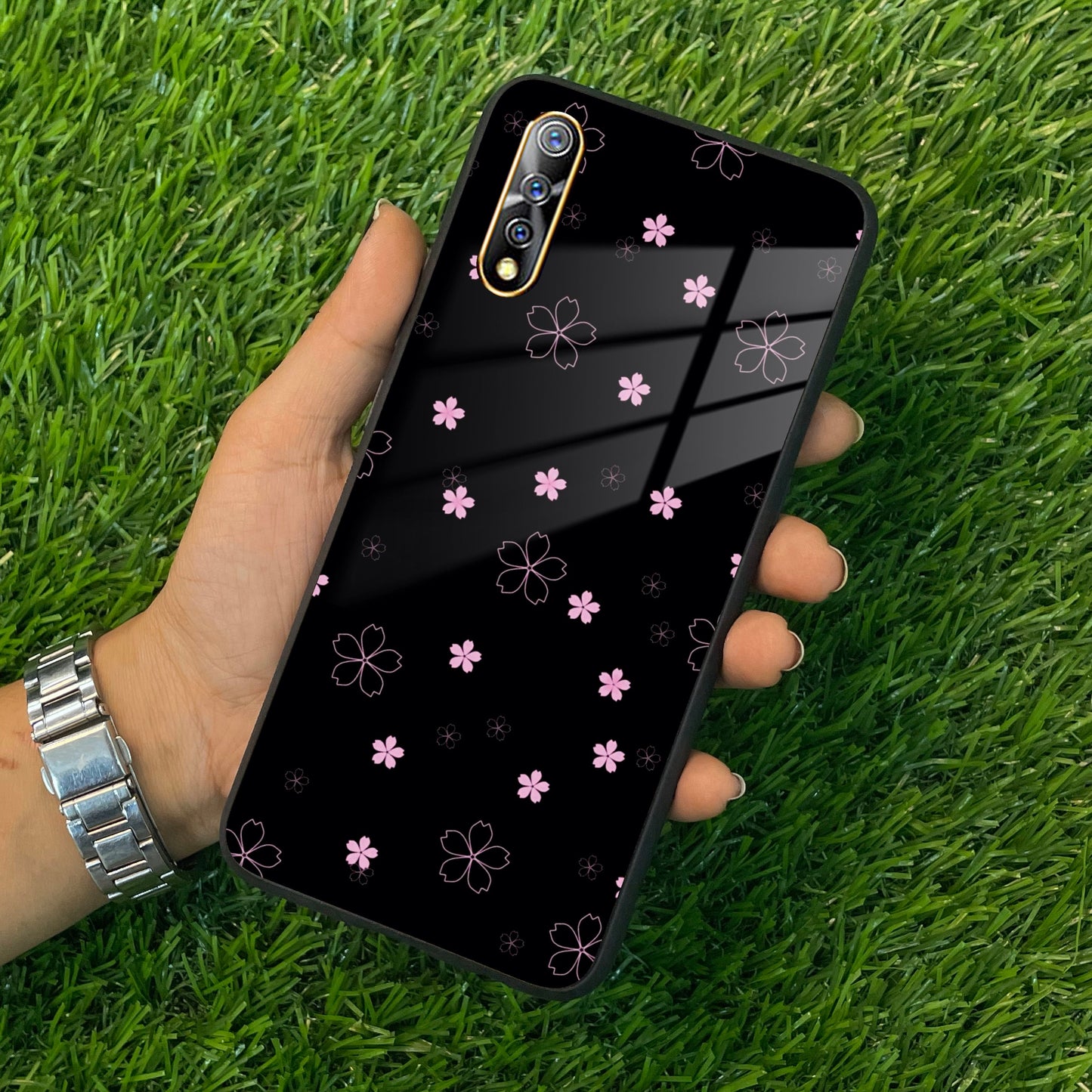 Floral Night Glass Case Cover For Vivo ShopOnCliQ