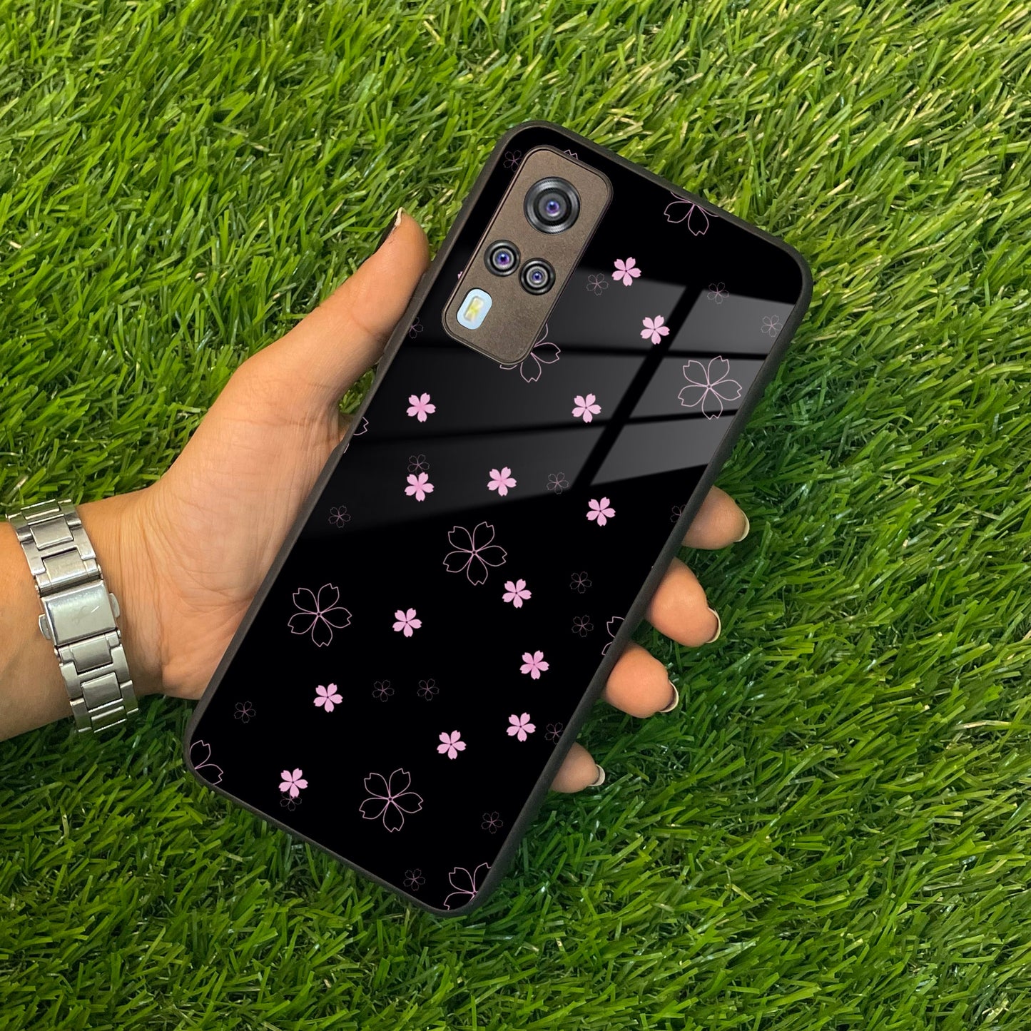 Floral Night Glass Case Cover For Vivo ShopOnCliQ