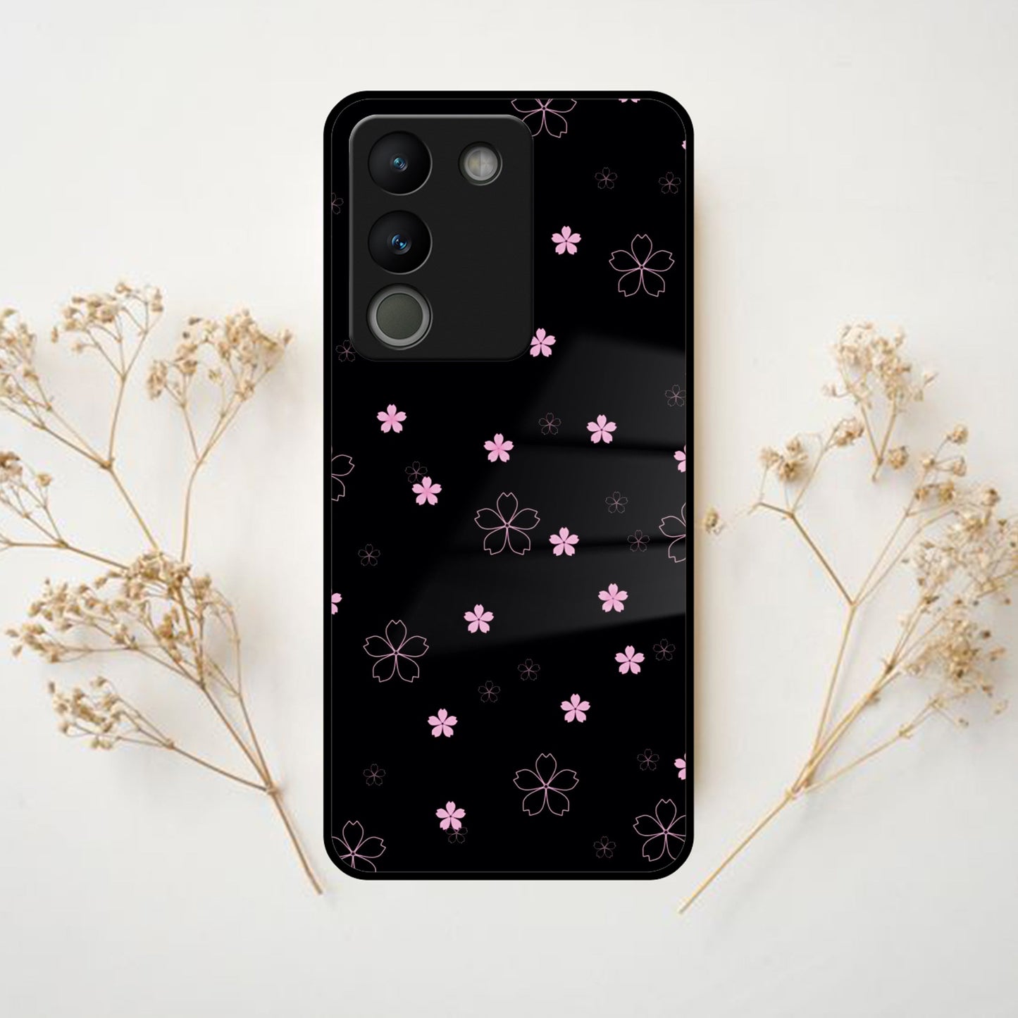 Floral Night Glass Case Cover For Vivo ShopOnCliQ