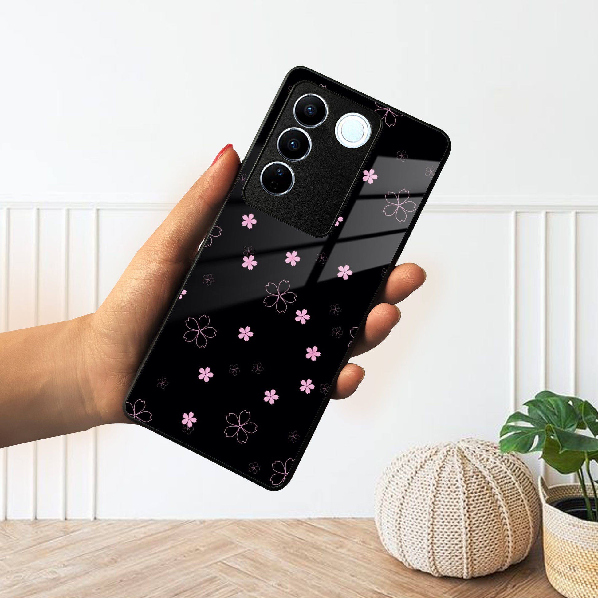 Floral Night Glass Case Cover For Vivo ShopOnCliQ