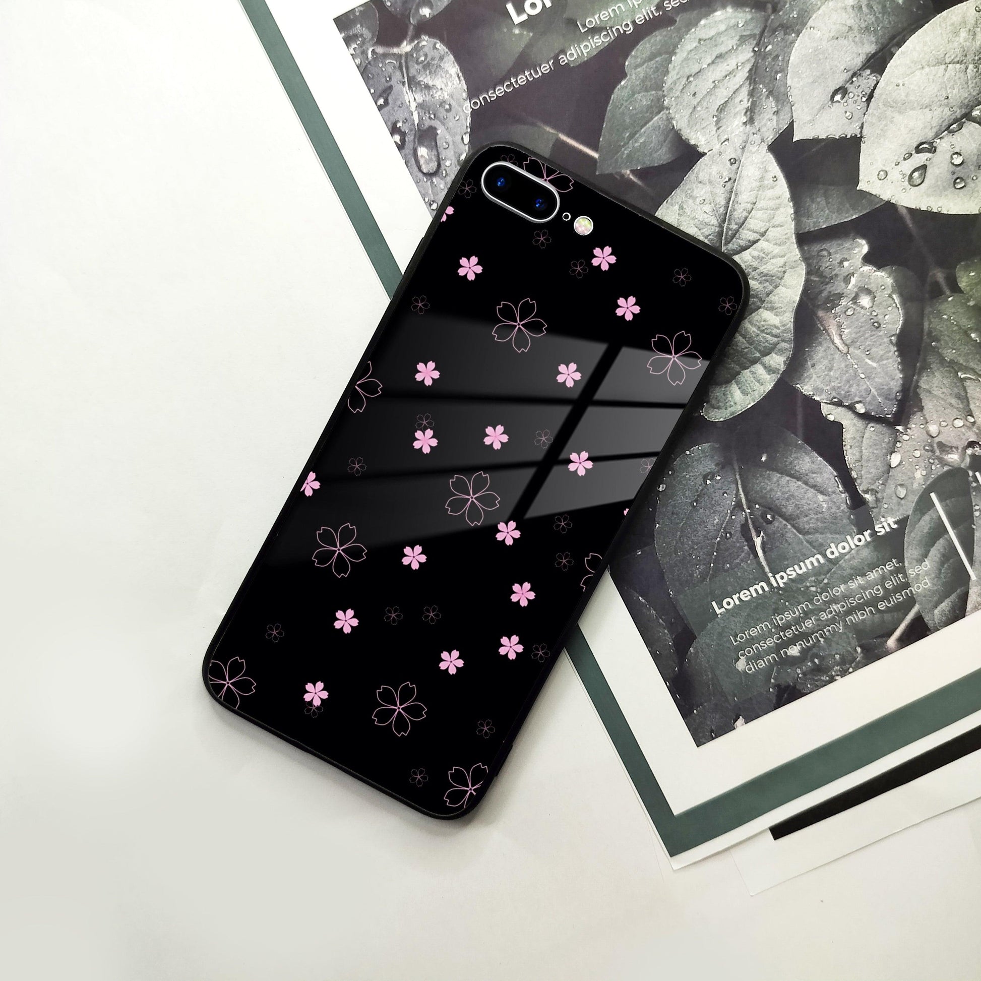 Floral Night Glass Case Cover For iPhone - ShopOnCliQ