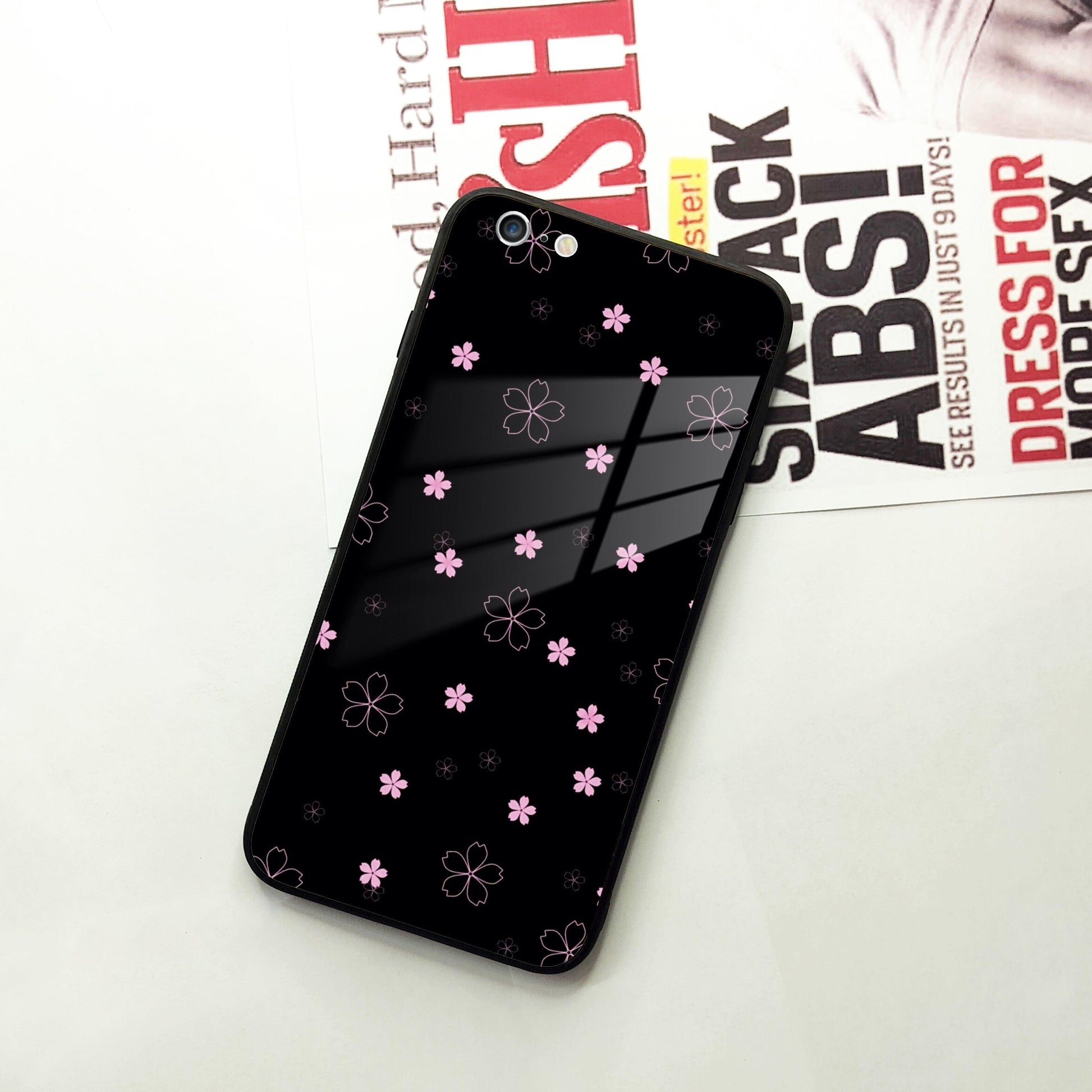 Floral Night Glass Case Cover For iPhone - ShopOnCliQ