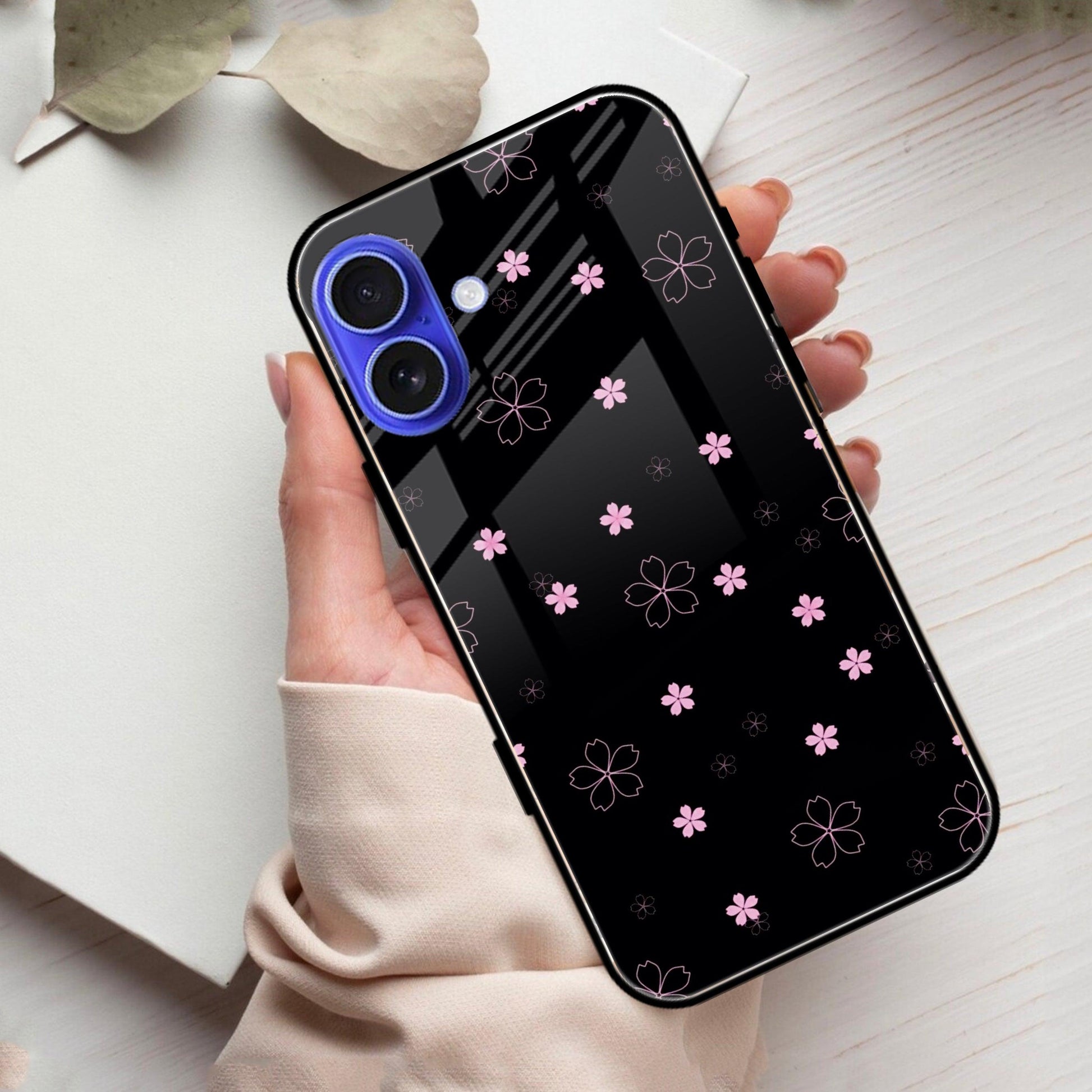 Floral Night Glass Case Cover For iPhone - ShopOnCliQ