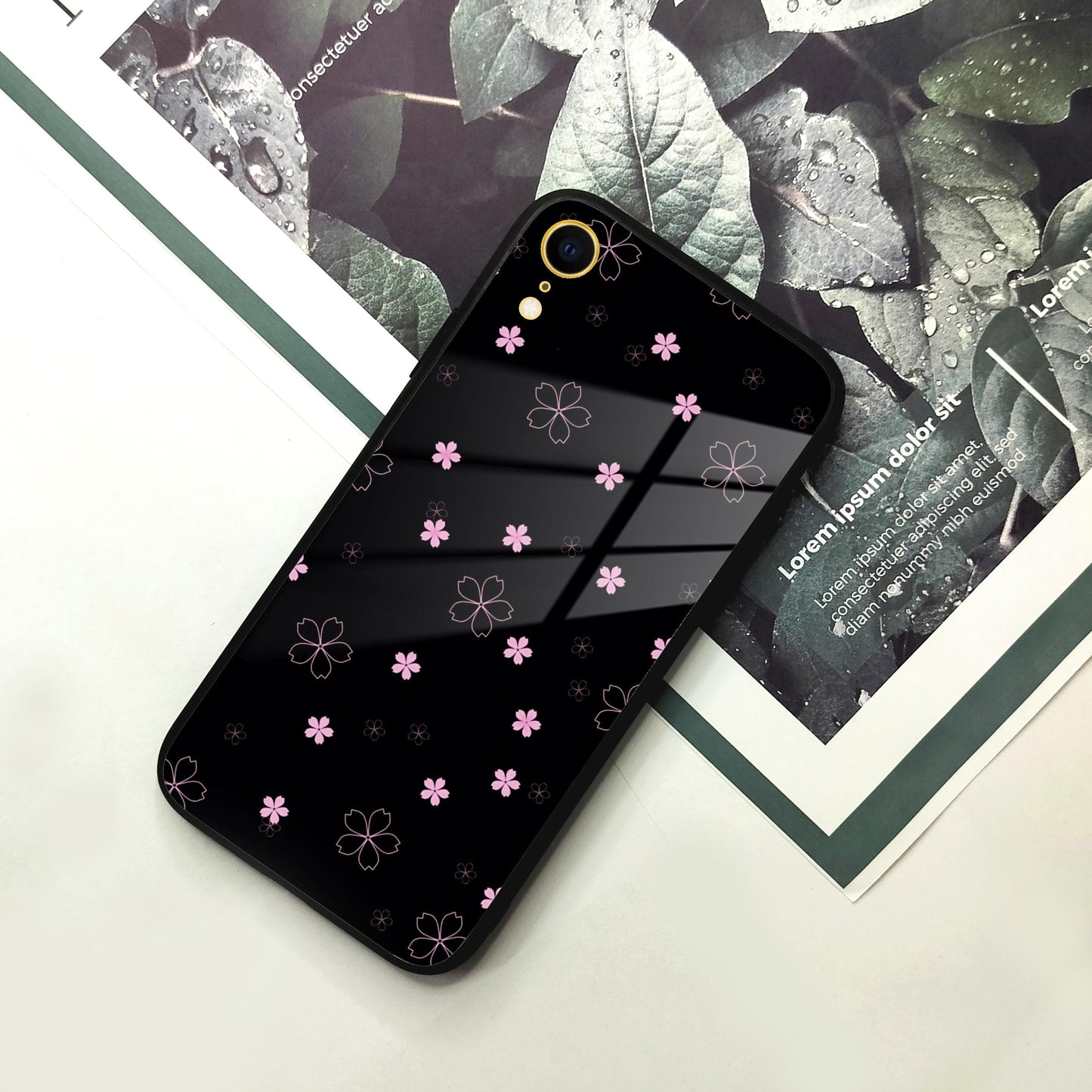 Floral Night Glass Case Cover For iPhone - ShopOnCliQ