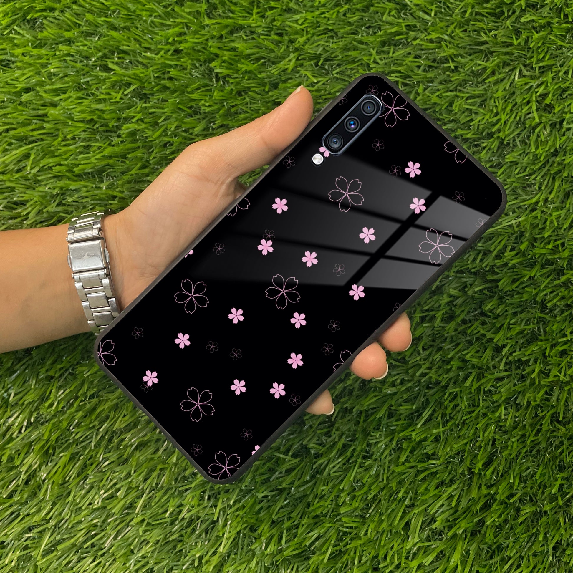 Floral Night Glass Case Cover for Samsung ShopOnCliQ