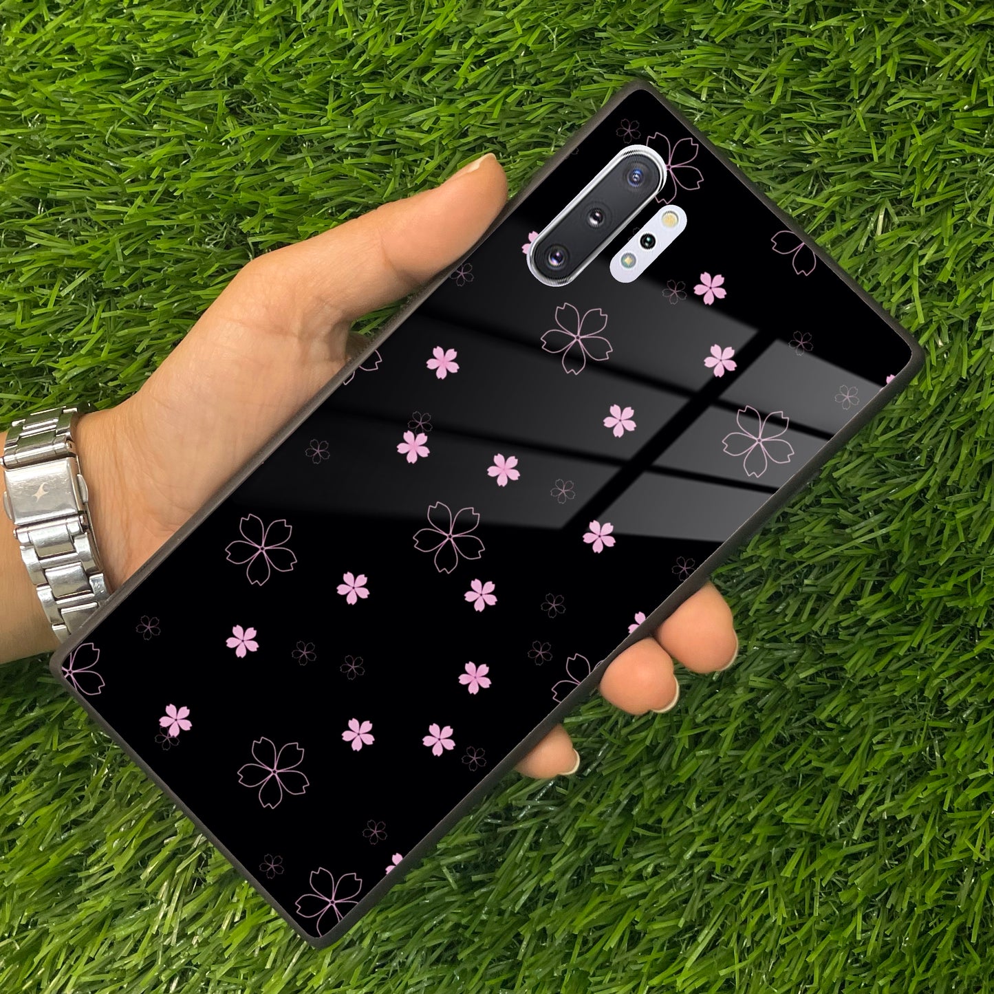 Floral Night Glass Case Cover for Samsung ShopOnCliQ