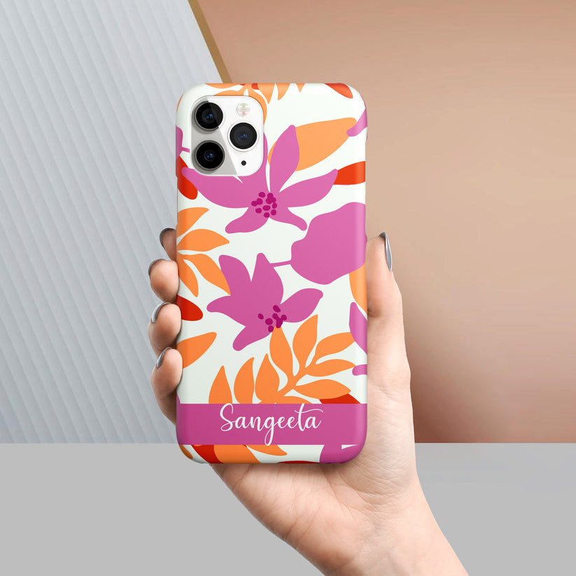 Floral Vibrant Slim Phone Case Cover For iPhone