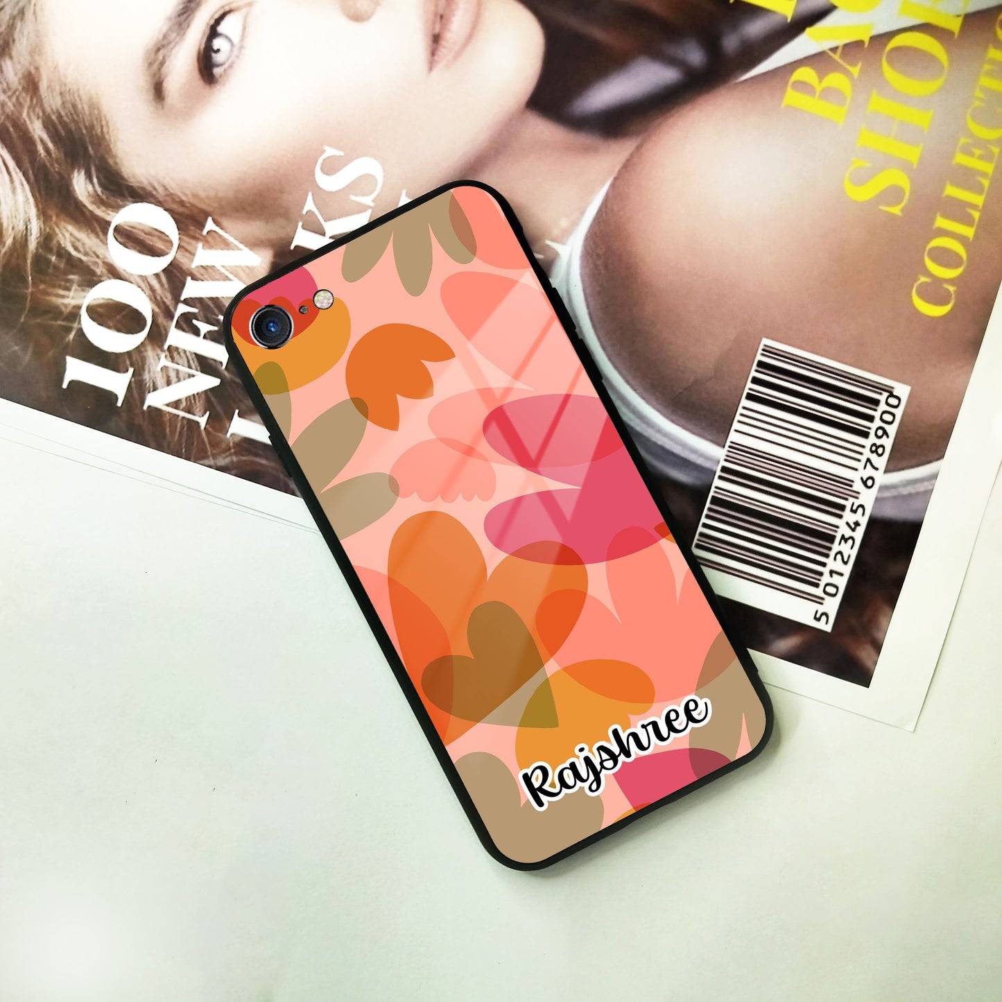 Virginia Customize Glass Case Cover For iPhone