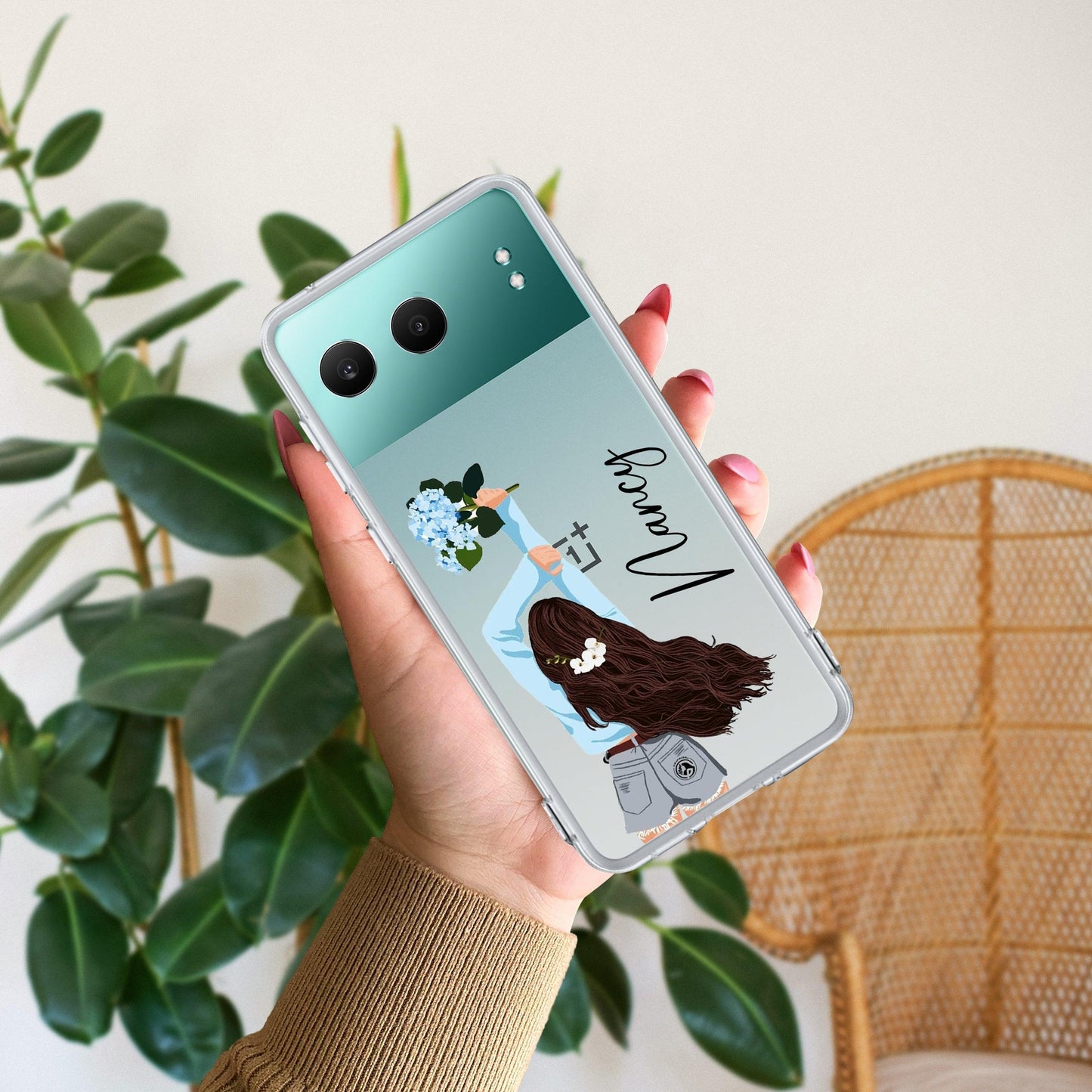 Flower Fusion Customize Transparent Silicon Case For OnePlus