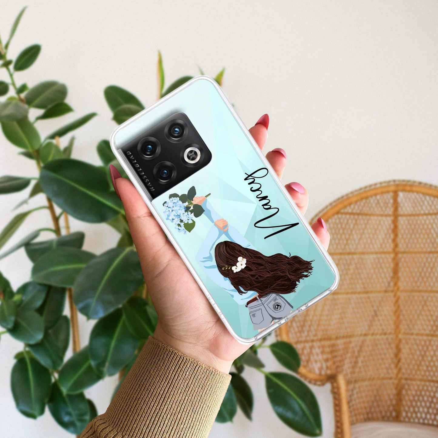 Flower Fusion Customize Transparent Silicon Case For OnePlus