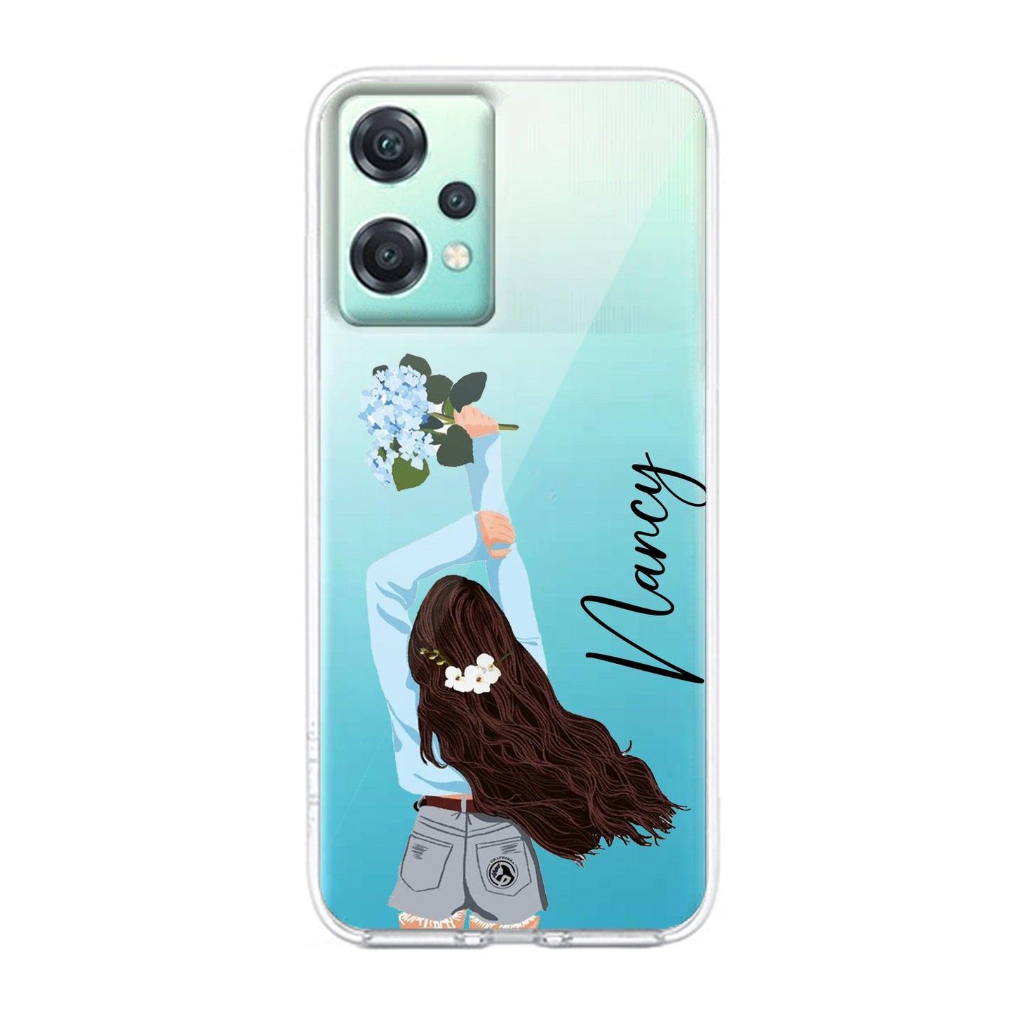 Flower Fusion Customize Transparent Silicon Case For OnePlus