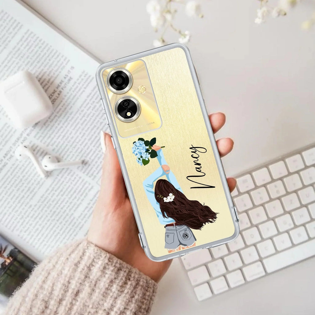 Flower Fusion Customize Anti Yellow Case For Oppo A59 5G