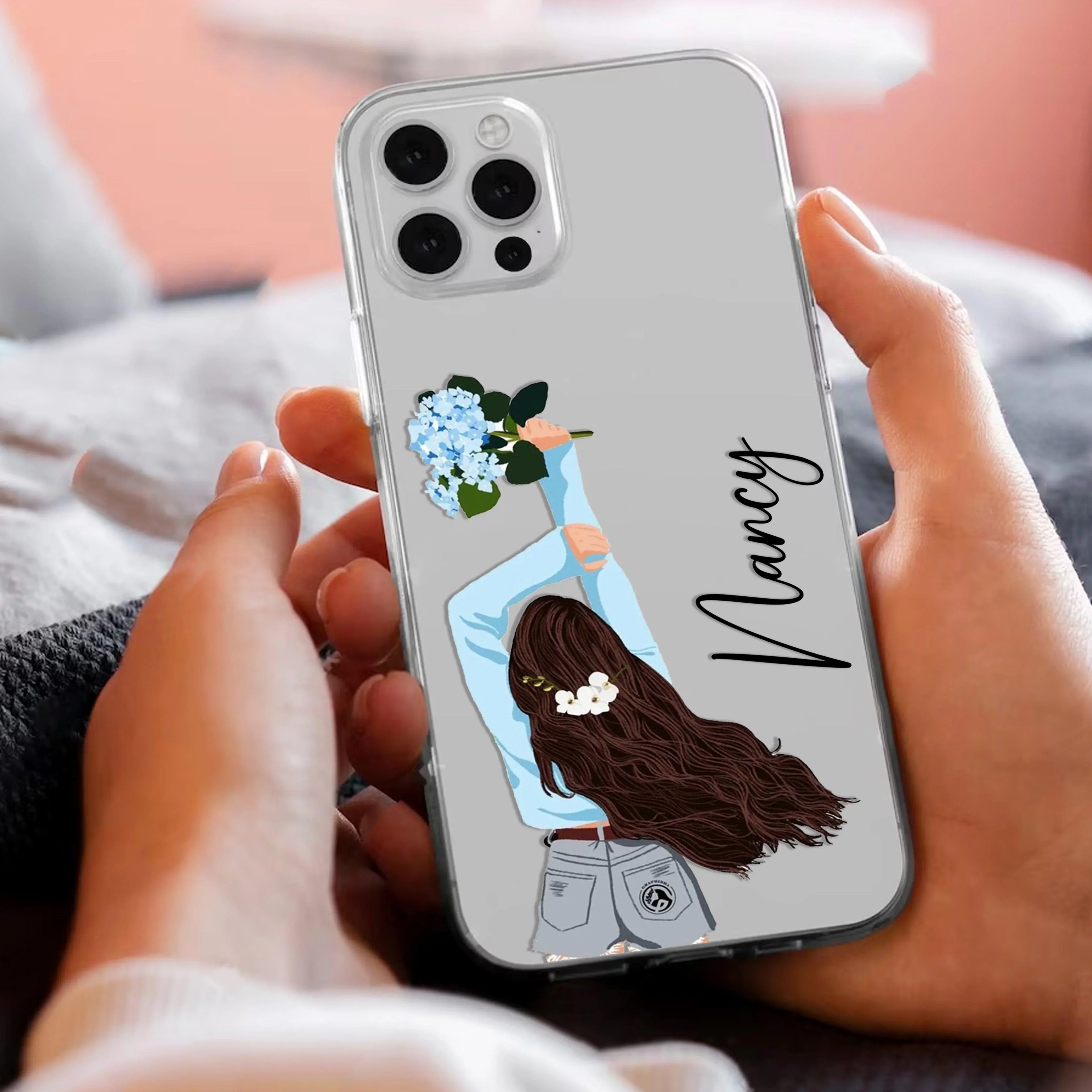 Flower Fusion Customize Anti Yellow Case For Oppo Reno 6 5G