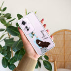 Flower Fusion Customize Anti Yellow Case For Oppo F25 Pro 5G