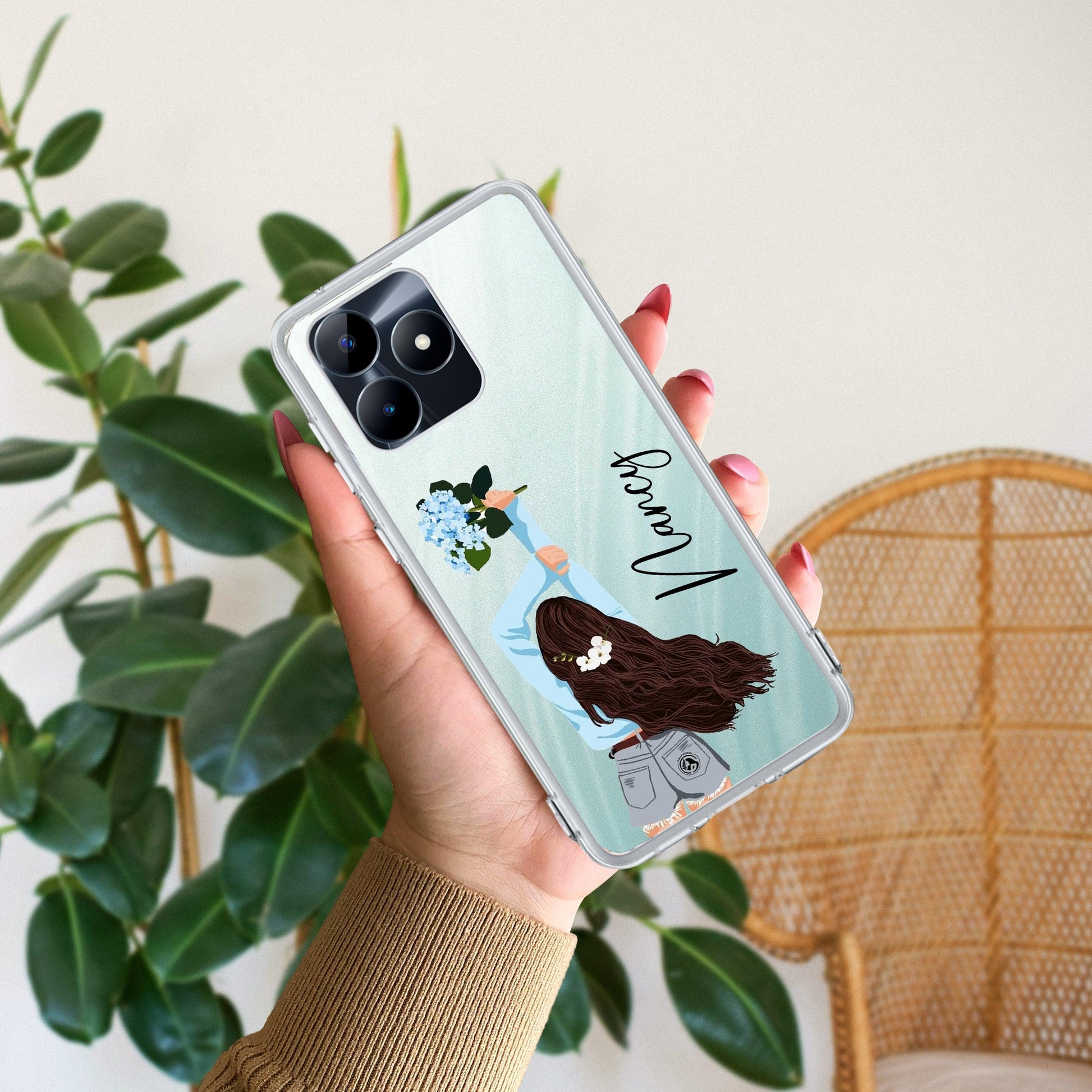 Flower Fusion Customize Transparent Silicon Case For Realme/Narzo - ShopOnCliQ