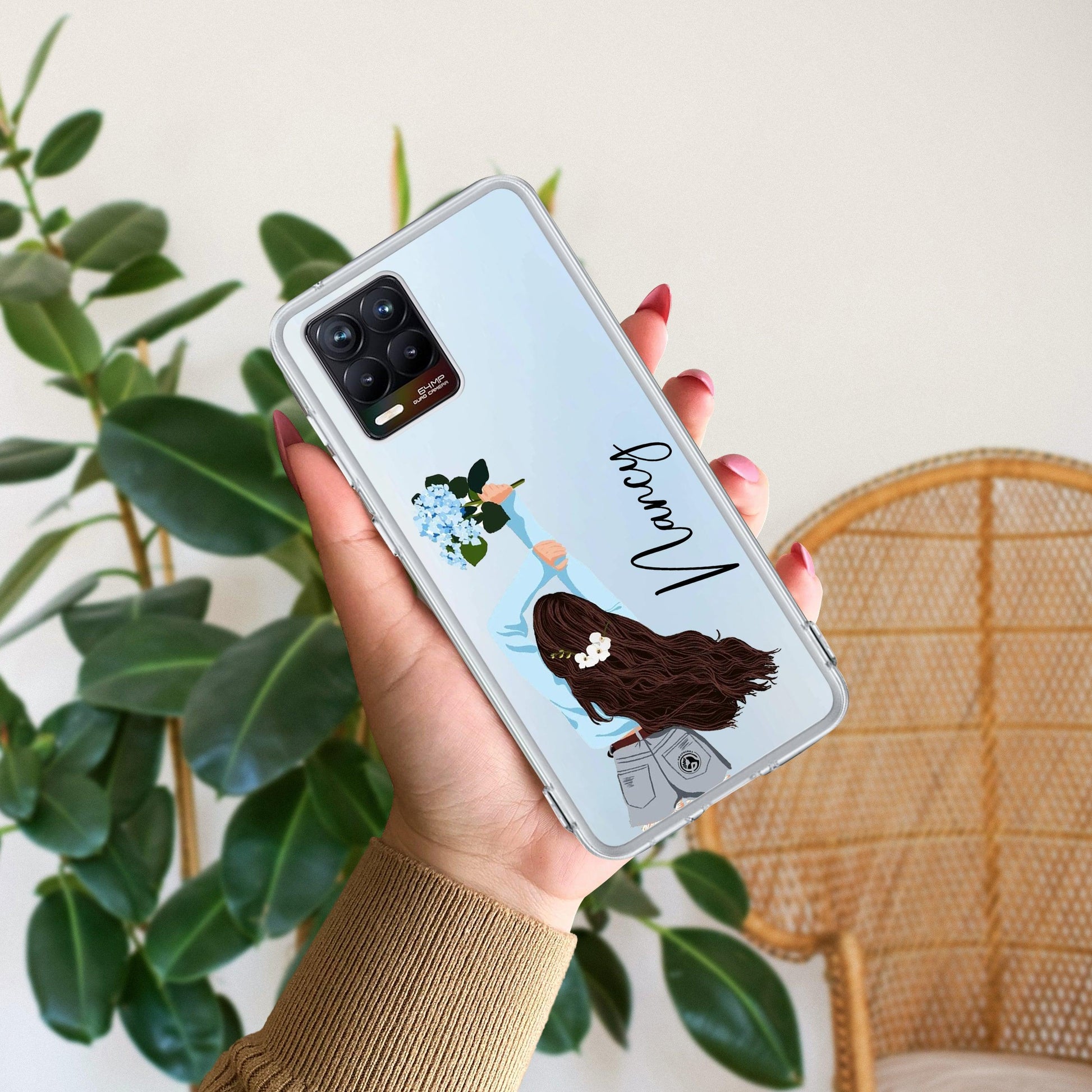 Flower Fusion Customize Transparent Silicon Case For Realme/Narzo - ShopOnCliQ