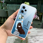Flower Fusion Customize Transparent Silicon Case For Redmi Note 10 / 10S