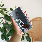 Flower Fusion Customize Transparent Silicon Case For Redmi 9 Prime