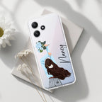 Flower Fusion Customize Transparent Silicon Case For Redmi Note 14 Pro 5G