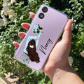 Flower Fusion Customize Anti Yellow Case For Samsung Galaxy F06 5G