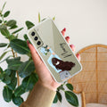 Flower Fusion Customize Anti Yellow Case For Samsung Galaxy S21 Plus