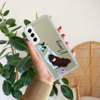 Flower Fusion Customize Transparent Silicon Case For Samsung Galaxy A73