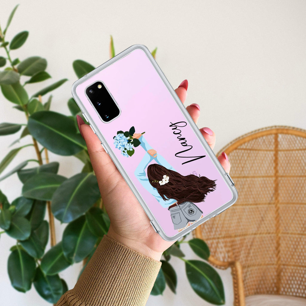 Flower Fusion Customize Anti Yellow Case For Samsung Galaxy S20 FE