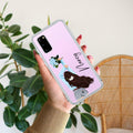 Flower Fusion Customize Transparent Silicon Case For Samsung Galaxy A51