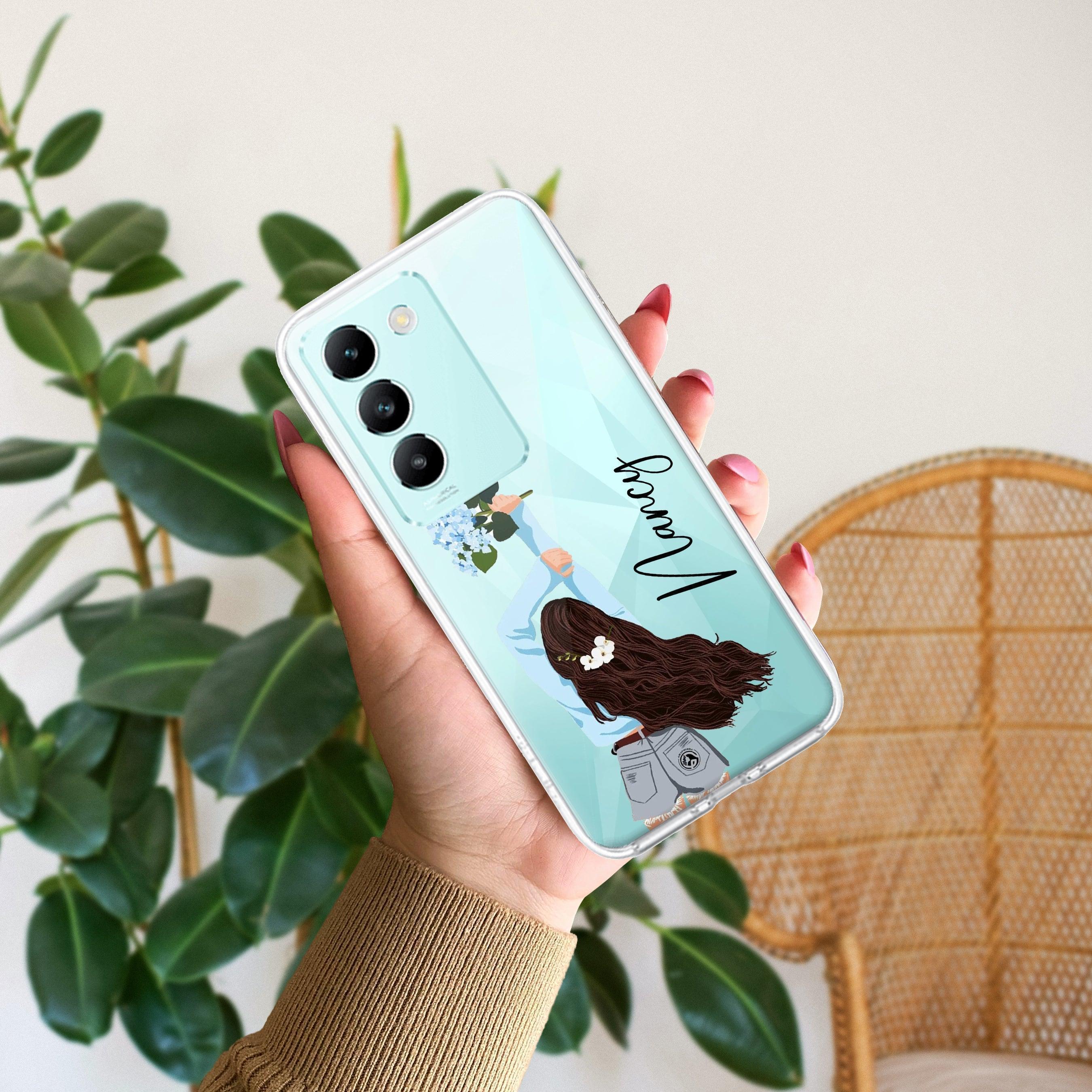 Flower Fusion Customize Transparent Silicon Case For Vivo T2 5G