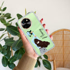 Flower Fusion Customize Transparent Silicon Case For Vivo Y75 4G