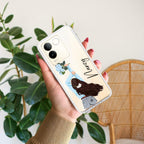 Flower Fusion Customize Transparent Silicon Case For Vivo X200 Pro 5G