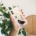 Flower Fusion Customize Transparent Silicon Case For Vivo Y73