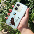Flower Fusion Customize Transparent Silicon Case For Vivo T2x 5G