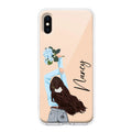 Flower Fusion Customize Transparent Silicon Case For iPhone X/Xs