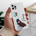 Flower Fusion Customize Transparent Silicon Case For iPhone 14 Plus